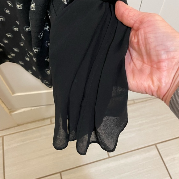 Whistles Black Long Sleeve Izzy Horseshoe Dress with horses size 6 - Picture 11 of 12